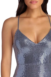 Double Tap Sequin Dress