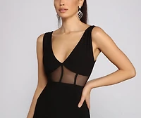 Night To Remember Mesh Mini Dress