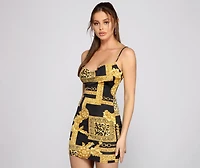 Wild Diva Chain Link Mini Dress