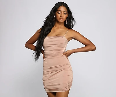 Stunning Style Ruched Mini Dress