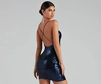 All The Drama Sequin Mini Dress