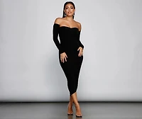 Curves Ahead Ruched Midi Dress