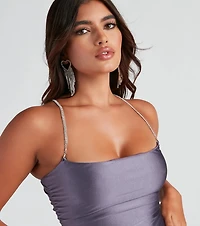 Stunning Sophistication Rhinestone Mini Dress
