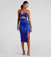 Stunning Sleek Style Midi Dress