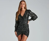 Under A Night Sky Sequin Bodycon