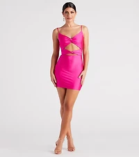 Dance All Night V-Neck Mini Dress