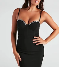 Life's A Gem Crepe Mini Dress