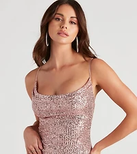 Glitzy Babe Sequin Mini Dress