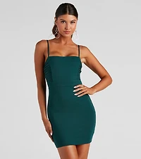 Short And Sweet Mini Ponte Dress