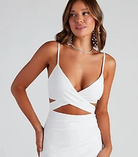 Major Bombshell Asymmetrical Cutout Dress