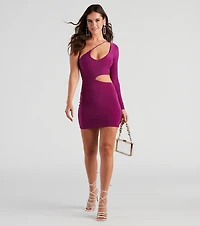 Hit Of The Club One-Shoulder Dress
