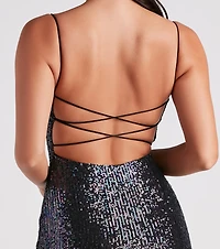 Speak My Language Sequin Dress