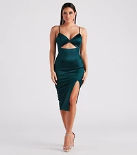 Stunning Sleek Style Midi Dress