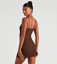 Falling For Color Block Crepe Dress