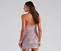 Glitzy Babe Sequin Mini Dress