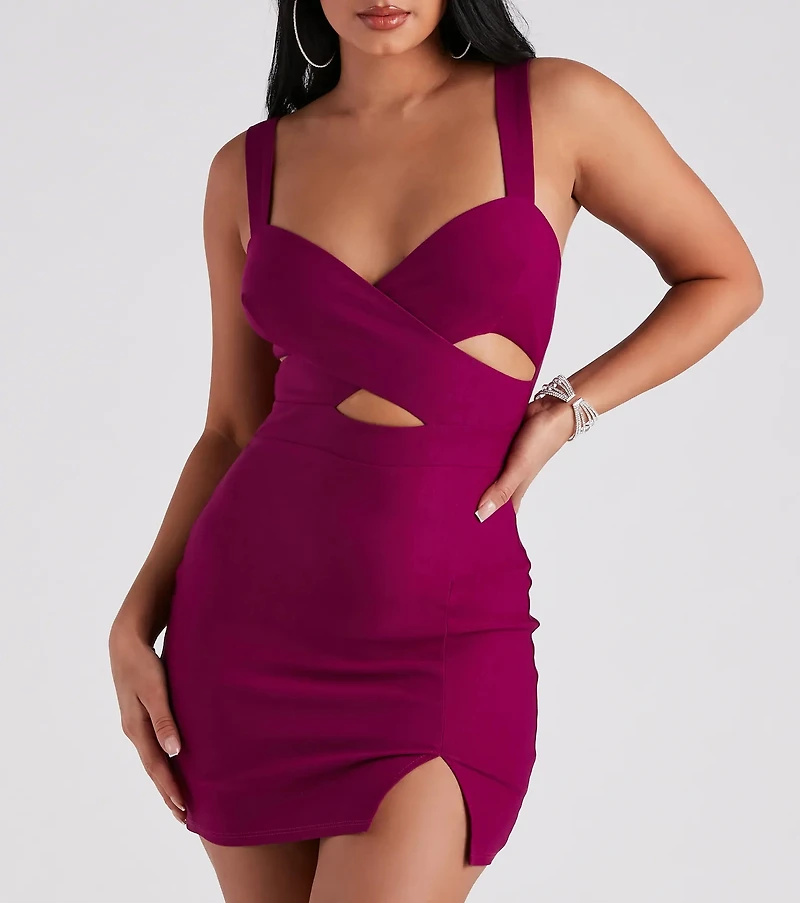 Cross It Off V-Neck Short Dress