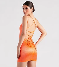 Spice It Up Rhinestone Bodycon Mini Dress