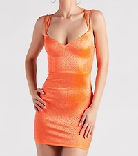 Spice It Up Rhinestone Bodycon Mini Dress