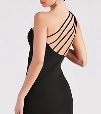 Start The Party Crepe Strappy Mini Dress