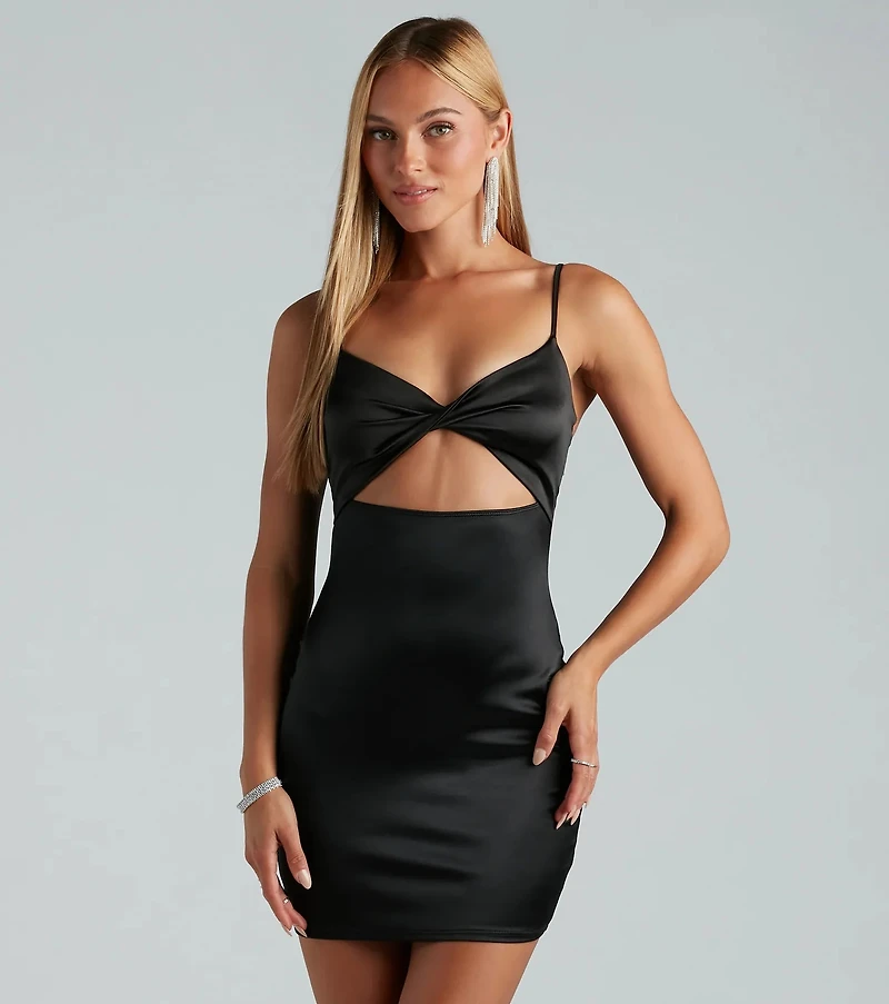 Strut To The Club Cutout Mini Dress