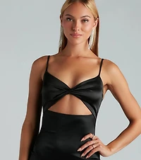 Strut To The Club Cutout Mini Dress