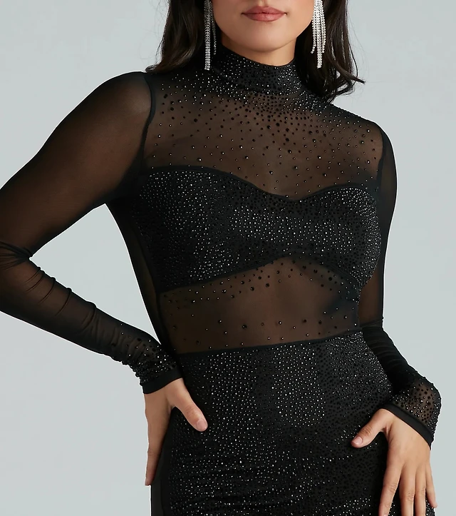 marissa rhinestone sheer mesh mini dress Windsor Marissa Rhinestone Sheer Mesh Mini Dress at Hamilton Place in  Chattanooga, TN