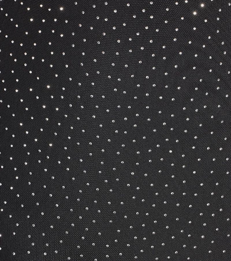 Sparkle Time Rhinestone Mesh Bodycon Mini Dress