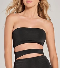 Cut To The Chase Strapless Bodycon Mini Dress