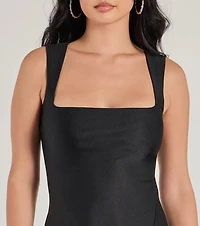 Style Goals Square Neck A-Line Mini Dress