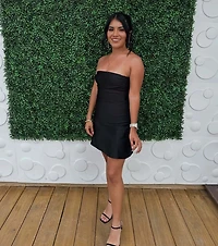 So Your Vibe Strapless A-line Mini Dress