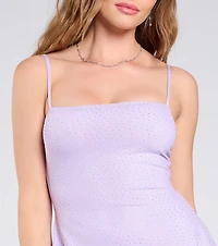 Sparkling Perfection Rhinestone A-Line Mini Dress