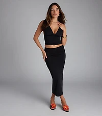Serenade Me V-Neck Crop Top