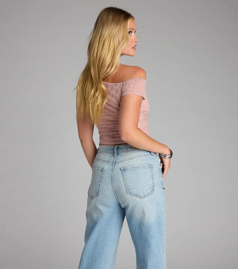 Flirty Angles One-Shoulder Crop Top