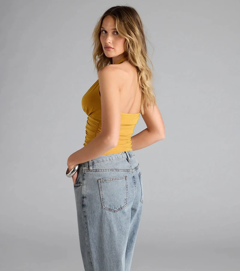 Viva La Friday Halter Crop Top