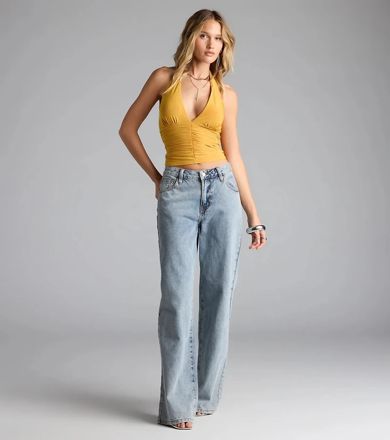 Viva La Friday Halter Crop Top