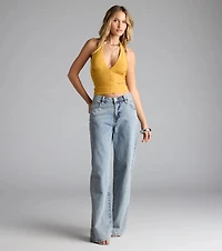 Viva La Friday Halter Crop Top