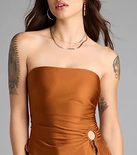 Alluring Muse Cutout Tube Top