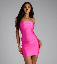 Carefree And Cute Crop Tube Top