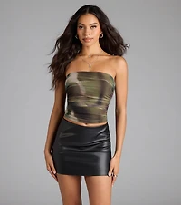 Elevated Effect Abstract Tube Top