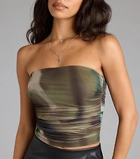 Elevated Effect Abstract Tube Top