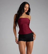 Carefree And Cute Crop Tube Top
