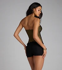 Alluring Muse Cutout Tube Top