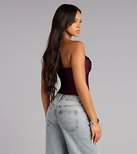 Carefree And Cute Crop Tube Top