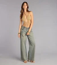 Festival Headliner Beaded Triangle Bralette