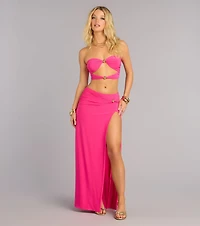 Eyes On You Cutout Tube Top