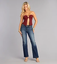 Major Vibe Faux Suede Cutout Tube Top