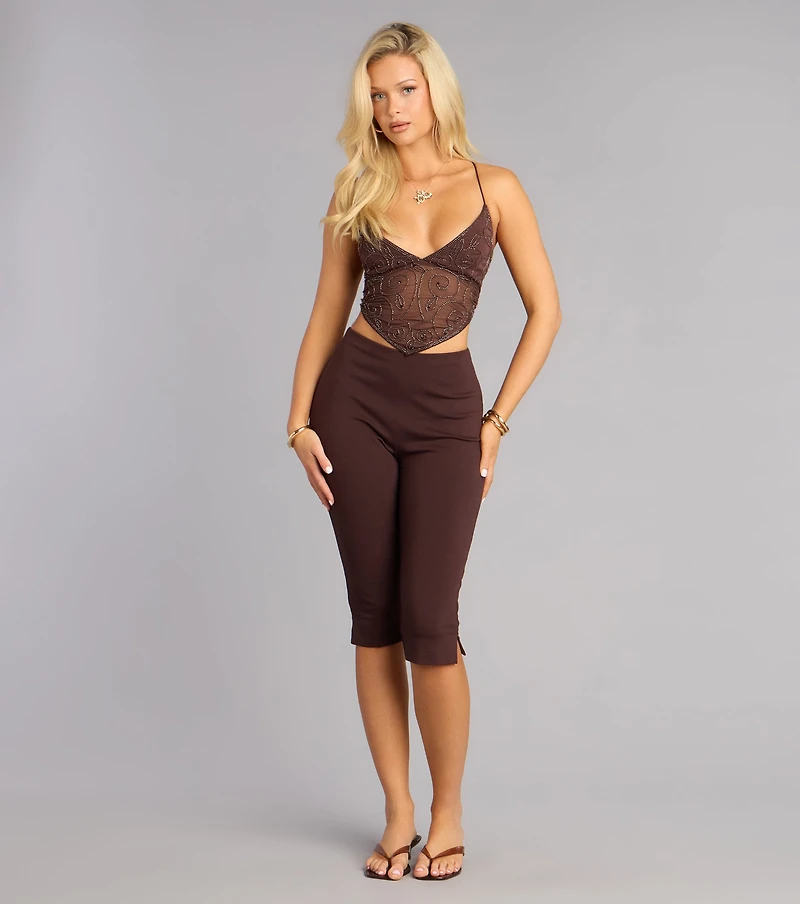 Delicate and Daring Strappy Crop Top