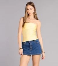 Carefree And Cute Crop Tube Top