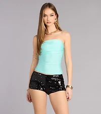 Carefree And Cute Crop Tube Top