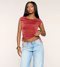 Effortless Drape Boatneck Top